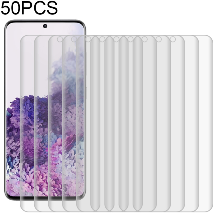 

50 PCS Full Coverage Soft PET Film Screen Protector for Galaxy S20+