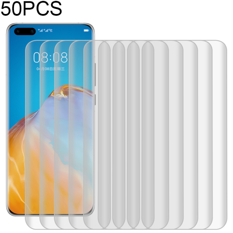 

50 PCS Full Coverage Soft PET Film Screen Protector for Huawei P40 Pro
