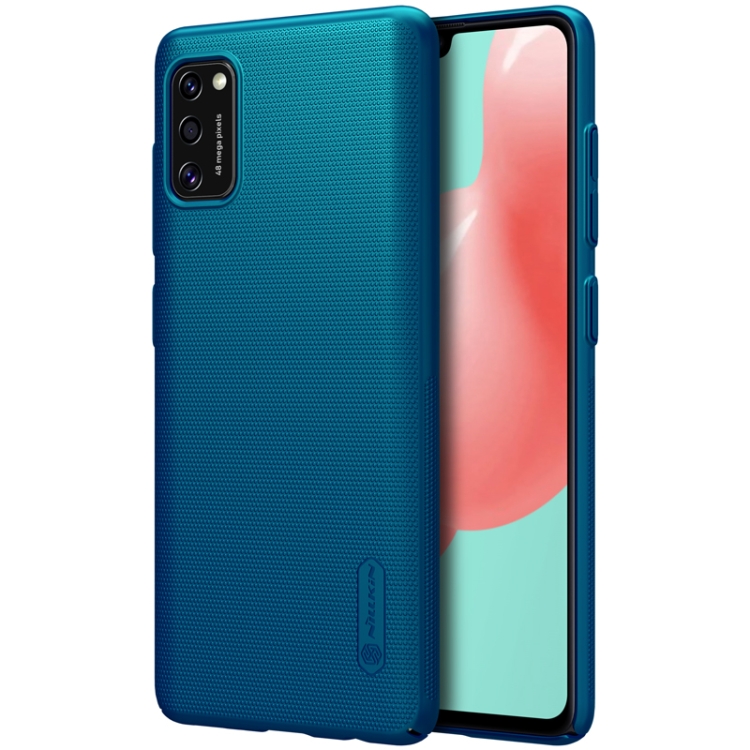 

For Galaxy A41 NILLKIN Frosted Concave-convex Texture PC Protective(Blue)
