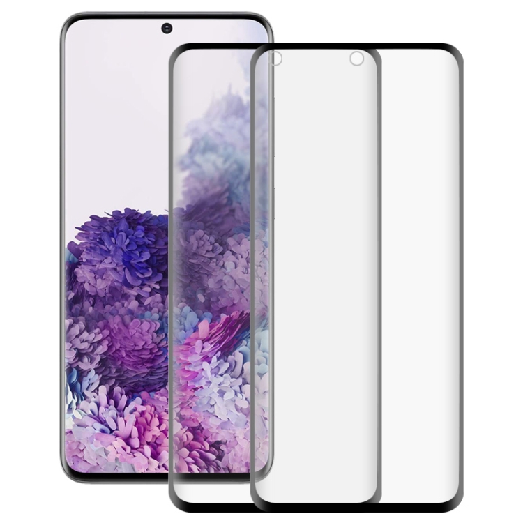 

2 PCS 3D Curved Silk-screen PET Full Coverage Protective Film for Galaxy S20+(Black)