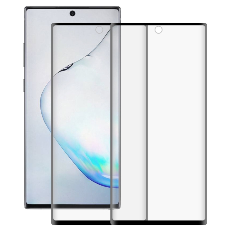 

2 PCS 3D Curved Silk-screen PET Full Coverage Protective Film for Galaxy Note 10+(Black)