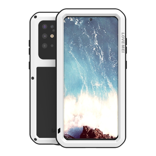 

For Galaxy S20 Plus LOVE MEI Metal Shockproof Waterproof Dustproof Protective Case(White)