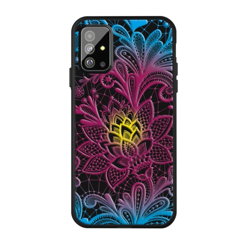 

For Galaxy A51 Pattern Printing Embossment TPU Mobile Case(Dazzling lace)