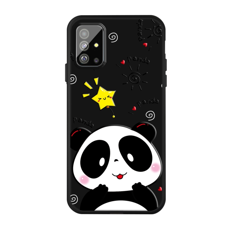 

For Galaxy A71 Pattern Printing Embossment TPU Mobile Case(Dummy Bear)