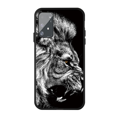 

For Galaxy A91 / S10 Lite Pattern Printing Embossment TPU Mobile Case(Lion)