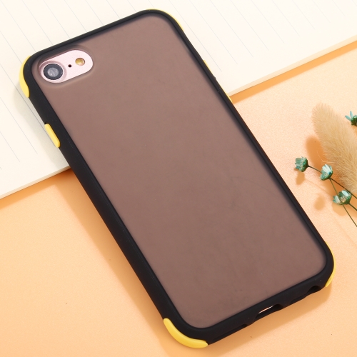 

For iPhone 6 TPU + PC Full Coverage Anti-fall Protective Case(Black + Yellow)