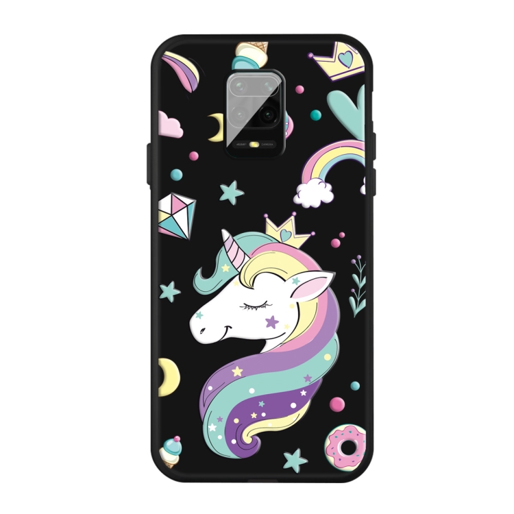 

For Xiaomi Redmi Note 9 Pro Pattern Printing Embossment TPU Mobile Case(Candy Unicorn)