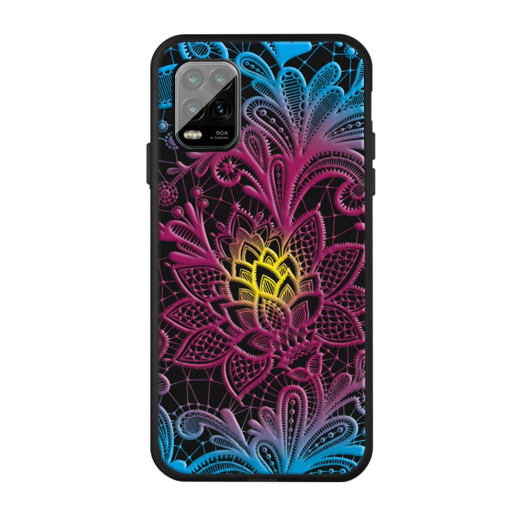 

For Xiaomi MI 10 Lite Pattern Printing Embossment TPU Mobile Case(Dazzling lace)