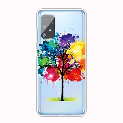 

For Galaxy A91 / S10 Lite 2020 Shockproof Painted Transparent TPU Protective Case(Oil Painting Tree)