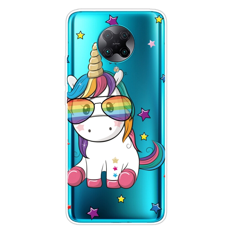 

For Xiaomi Redmi K30 Pro Shockproof Painted Transparent TPU Protective Case(Eye Unicorn)