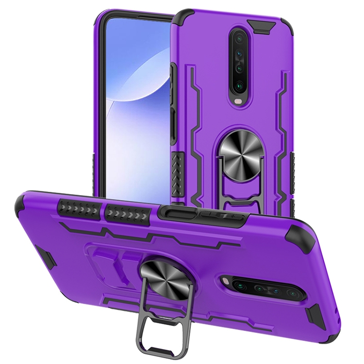 

For Xiaomi Redmi K30 Shockproof PC + TPU Protective Case with Beer Opener & Car Holder(Purple)