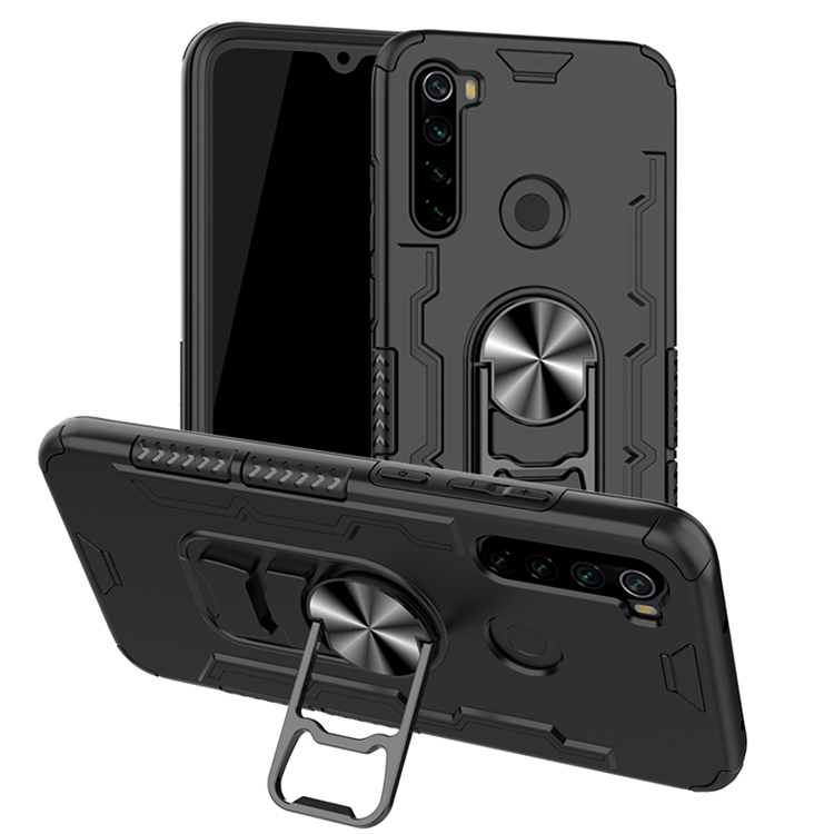 

For Xiaomi Redmi Note 8 Shockproof PC + TPU Protective Case with Beer Opener & Car Holder(Black)