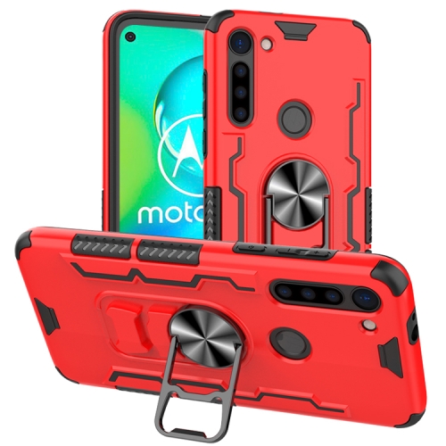 

For Motorola Moto G8 Power Shockproof PC + TPU Protective Case with Beer Opener & Car Holder(Red)