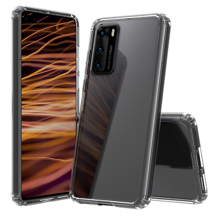 

For Huawei P40 Scratchproof TPU + Acrylic Protective Case(Transparent)