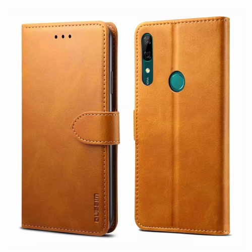 

For Huawei Y9 Prime (2019) GUSSIM Business Style Horizontal Flip Leather Case with Holder & Card Slots & Wallet(Khaki)