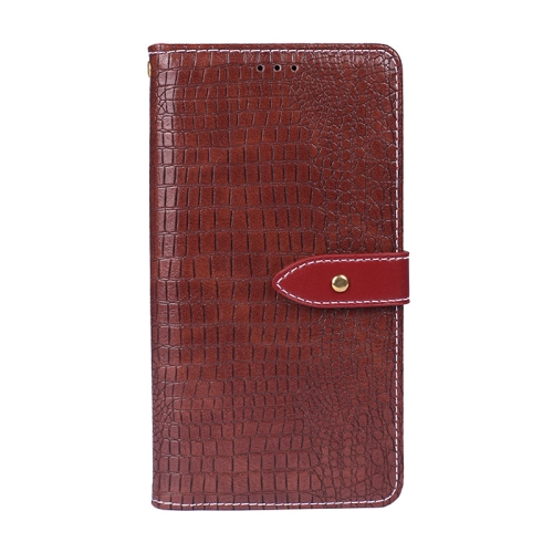 

For Blackview BV9600 Pro idewei Crocodile Texture Horizontal Flip Leather Case with Holder & Card Slots & Wallet(Wine Red)