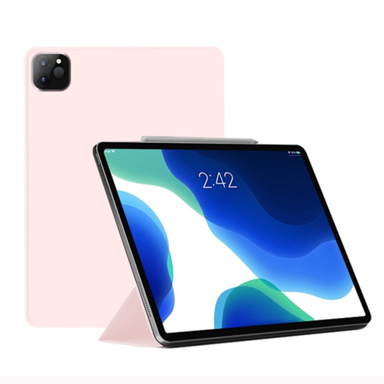 

For iPad Pro 11 (2020) Mutural Mingshi Series Ultra-thin PU Magnetic Horizontal Flip Leather Case with Holder & Sleep / Wake-up Function(Pink)