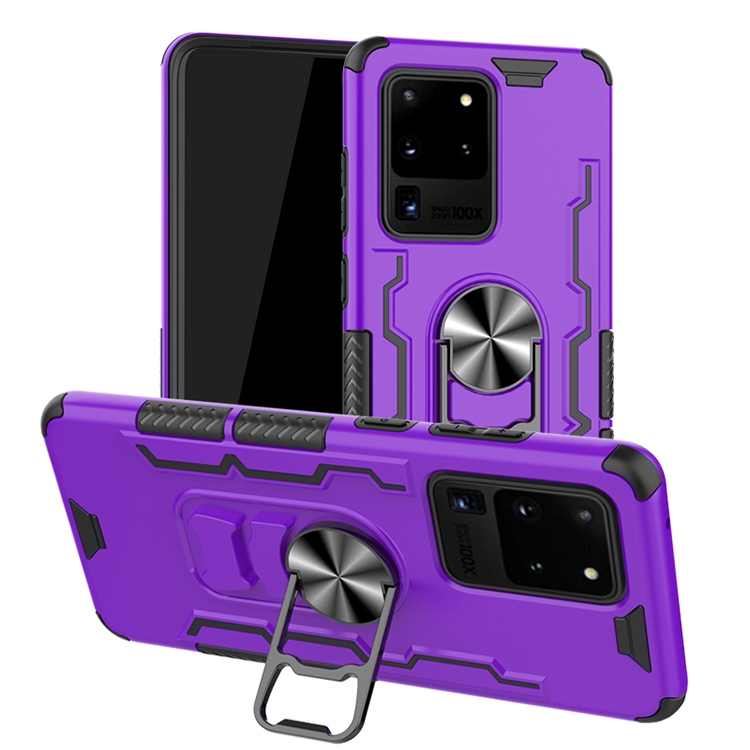 

For Galaxy S20 Ultra Shockproof PC + TPU Protective Case with Beer Opener & Car Holder(Purple)