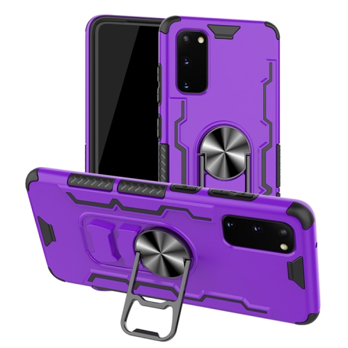 

For Galaxy S20 Shockproof PC + TPU Protective Case with Beer Opener & Car Holder(Purple)