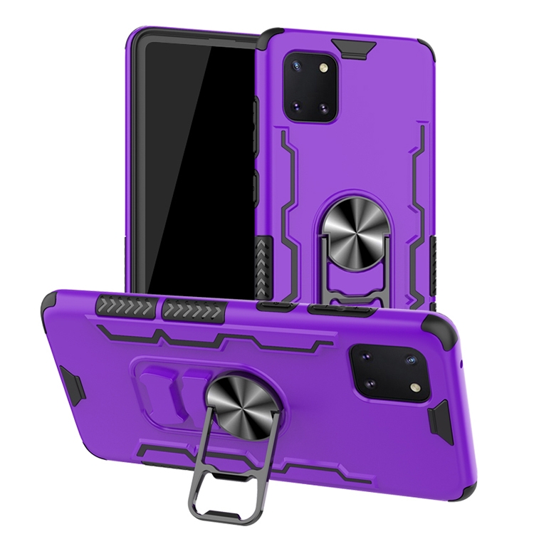 

For Galaxy A81/ M60s/ Note 10 Lite Shockproof PC + TPU Protective Case with Beer Opener & Car Holder(Purple)