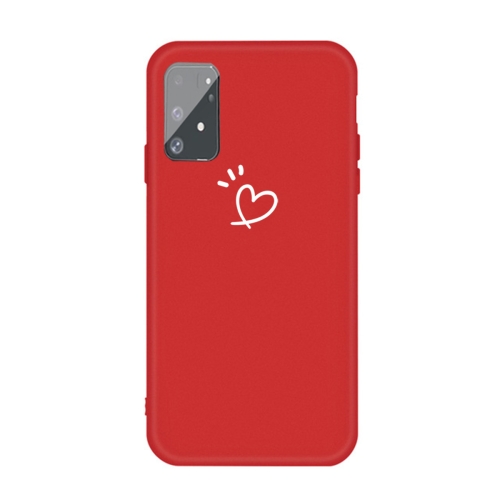 

For Galaxy A91 / S10 Lite Frosted Candy-Colored Ultra-thin TPU Phone(Red)