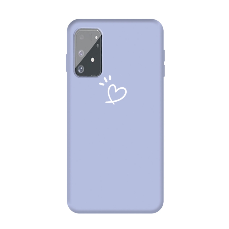 

For Galaxy A91 / S10 Lite Frosted Candy-Colored Ultra-thin TPU Phone(Light Purple)