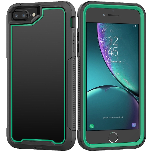 

For iPhone 8 Plus & 7 Plus Frame Series TPU + PC Dust-proof Scratch-proof Drop-proof Protective Case(Dark Green)