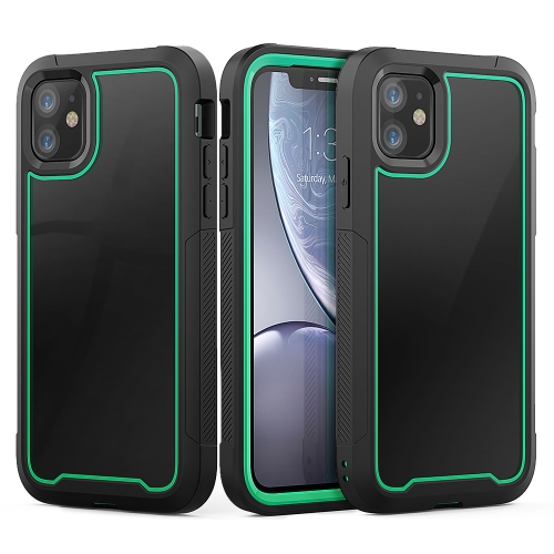 

For iPhone 11 Frame Series TPU + PC Dust-proof Scratch-proof Drop-proof Protective Case(Dark Green)