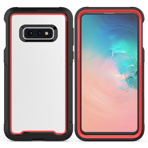 

For Galaxy S10e Frame Series TPU + PC Dust-proof Scratch-proof Drop-proof Protective Case(Red)