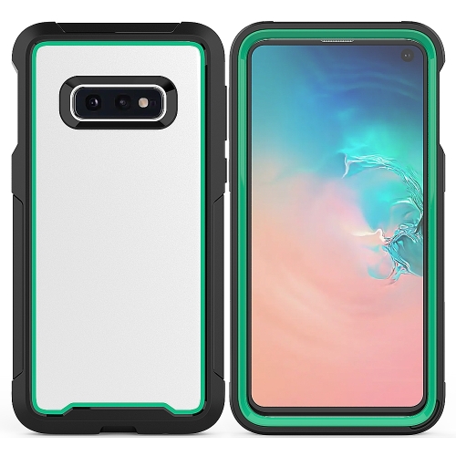

For Galaxy S10e Frame Series TPU + PC Dust-proof Scratch-proof Drop-proof Protective Case(Dark Green)