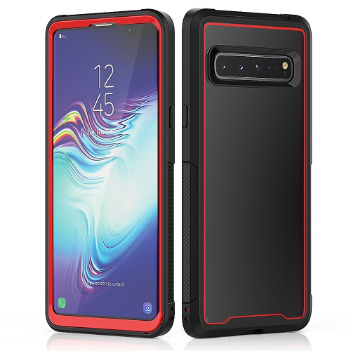 

For Galaxy S10 5G Frame Series TPU + PC Dust-proof Scratch-proof Drop-proof Protective Case(Red)