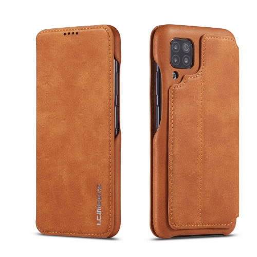 

For Huwei P40 Lite / nova 6 SE LC.IMEEKE Hon Ancient Series Horizontal Flip Leather Case with Holder & Card Slot(Brown)