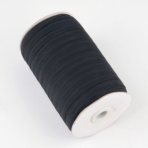 

Stretch Rope Clothing Elastic Ribbon Trim Sewing Fabric DIY Garment Accessories, Width:6mm 130 Yards(Black)