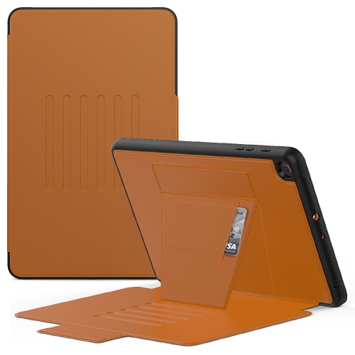 

For Galaxy Tab A 10.1 (2019) T510 PU + PC Horizontal Flip Magnetic Leather Case with Holder & Card Slot & Pen Slot & Sleep / Wake-up Function(Brown)