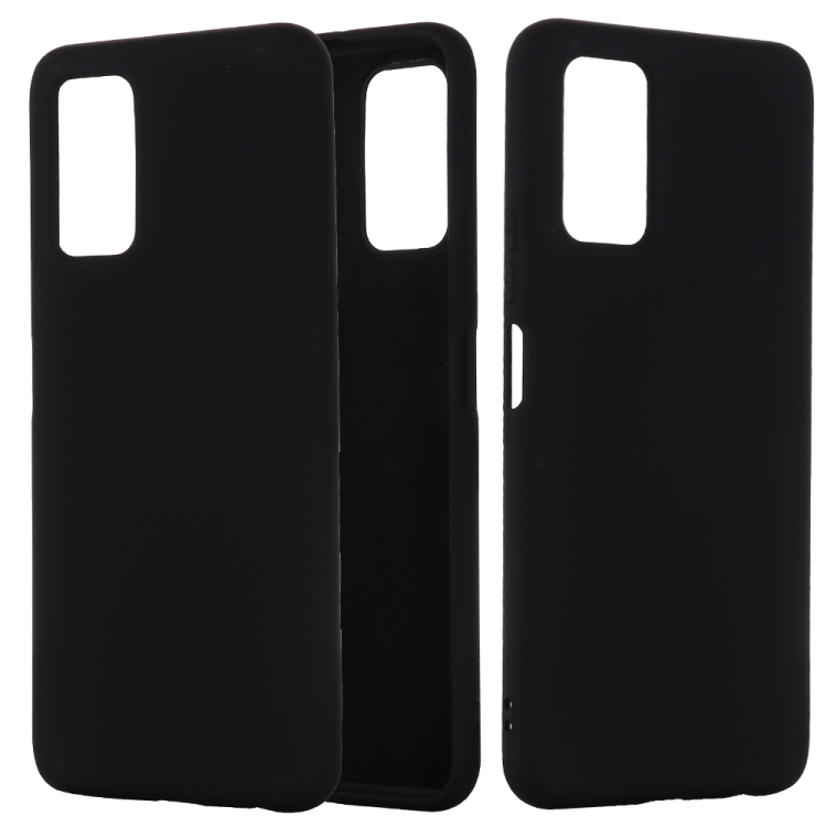 

For Huawei Honor 30S Solid Color Liquid Silicone Dropproof Full Coverage Protective Case(Black)