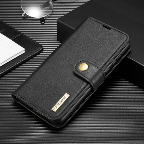

For Huawei P40 DG.MING Crazy Horse Texture Flip Detachable Magnetic Leather Case with Holder & Card Slots & Wallet(Black)