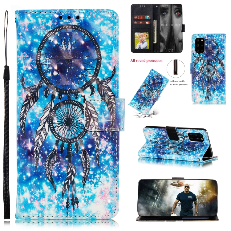 

For Galaxy A51 Colored Drawing Pattern Horizontal Flip Leather Case with Holder & Card Slots & Wallet & Lanyard(Wind Chimes)