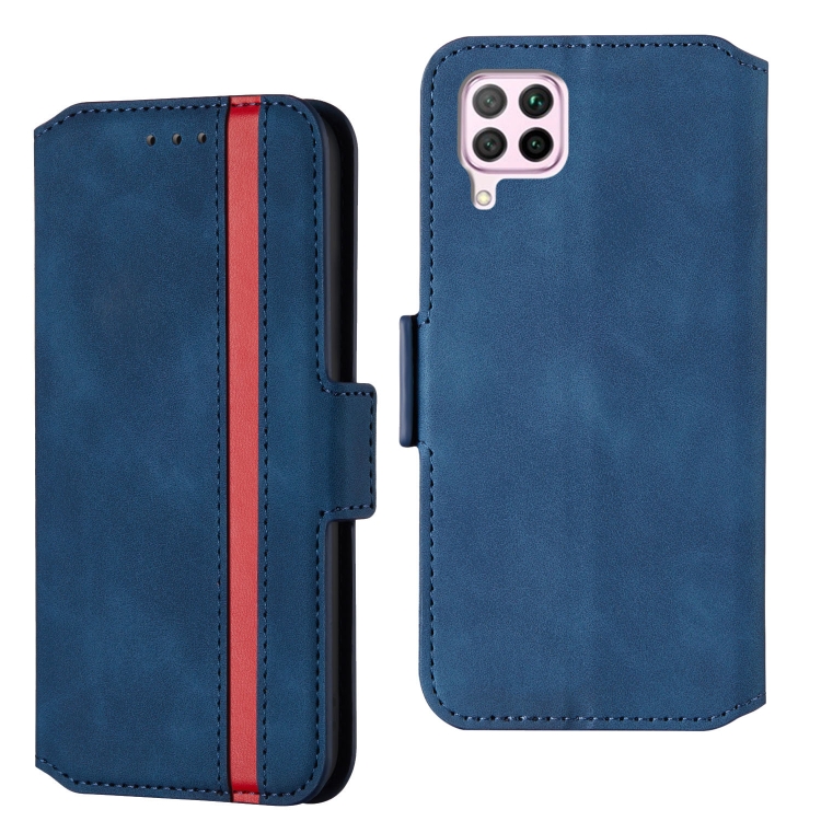

For Huawei P40 Lite Vintage Matte Oil-edge Horizontal Flip Leather Case with Bracket & Card Slots(Blue)