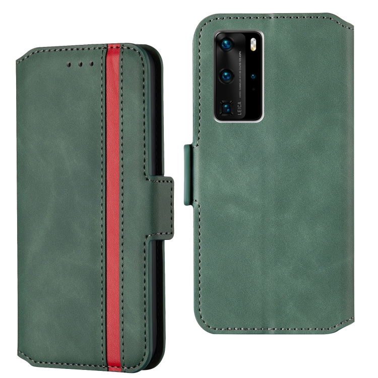 

For Huawei P40 Pro Vintage Matte Oil-edge Horizontal Flip Leather Case with Bracket & Card Slots(Green)
