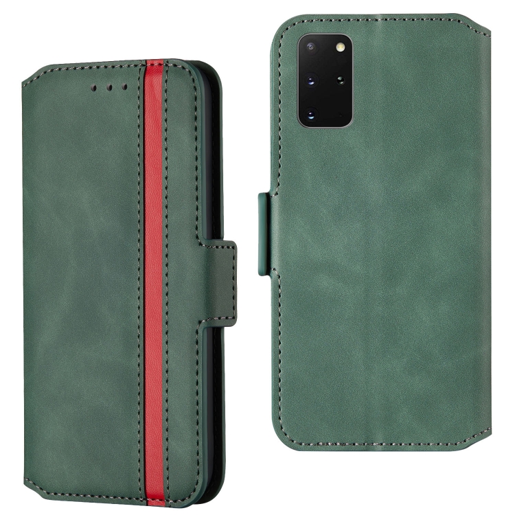

For Galaxy S20+ Vintage Matte Oil-edge Horizontal Flip Leather Case with Bracket & Card Slots(Green)
