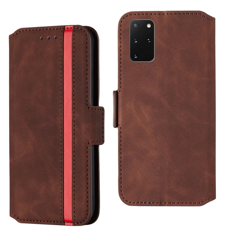 

For Galaxy S20+ Vintage Matte Oil-edge Horizontal Flip Leather Case with Bracket & Card Slots(Wine Red)