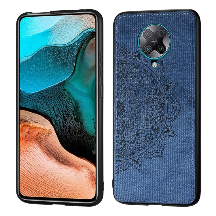 

For Xiaomi Redmi K30 Pro Embossed Mandala Pattern PC + TPU Protective Case(Blue)
