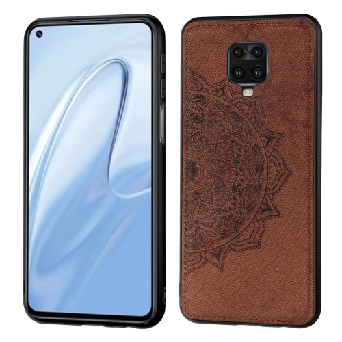 

For Xiaomi Redmi Note 9S / Note 9 Pro / Note 9 Pro Max Embossed Mandala Pattern PC + TPU Protective Case(Brown)