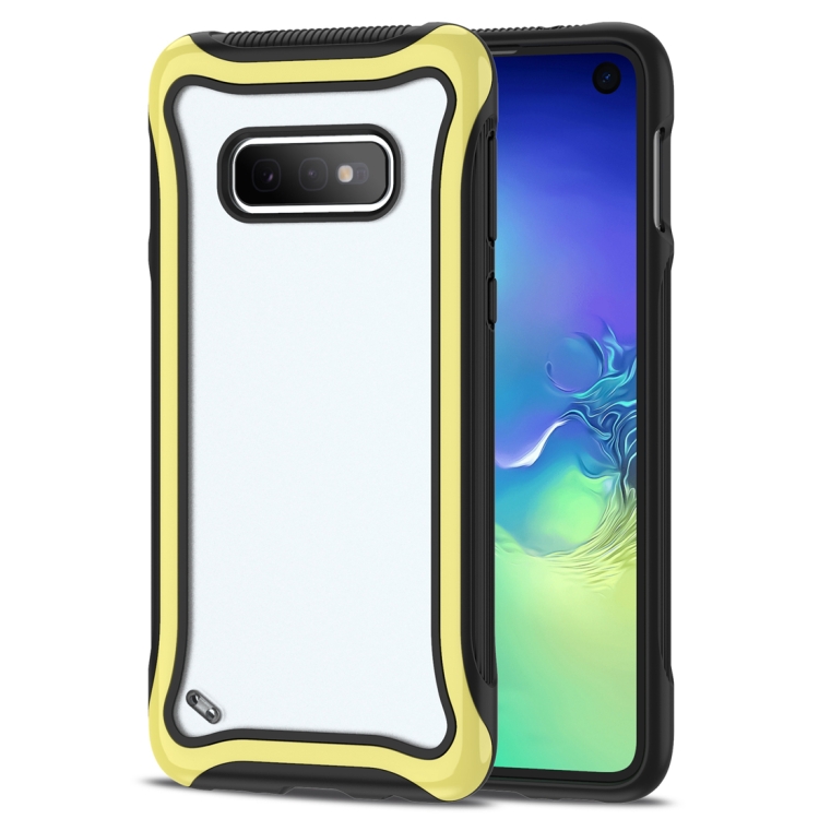 

For Galaxy S10e Blade Series Transparent AcrylicProtective Case(Yellow)