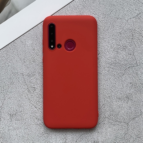 

For Huawei nova 5i Shockproof Frosted TPU Protective Case(Red)