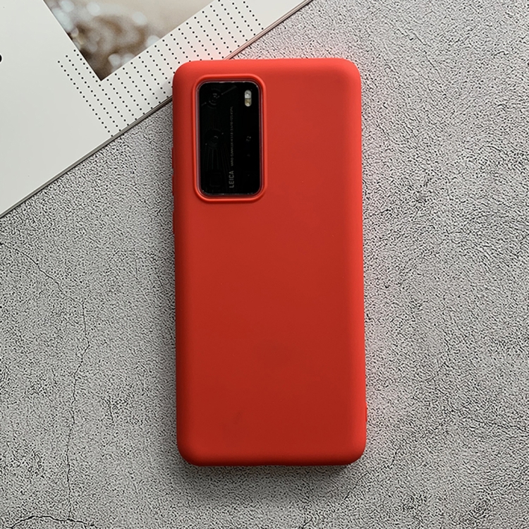 

For Huawei P40 Pro Shockproof Frosted TPU Protective Case(Red)