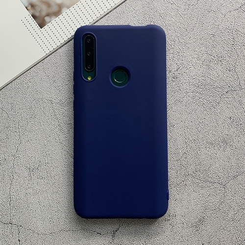 

For Huawei Enjoy 10 Plus Shockproof Frosted TPU Protective Case(Dark Blue)