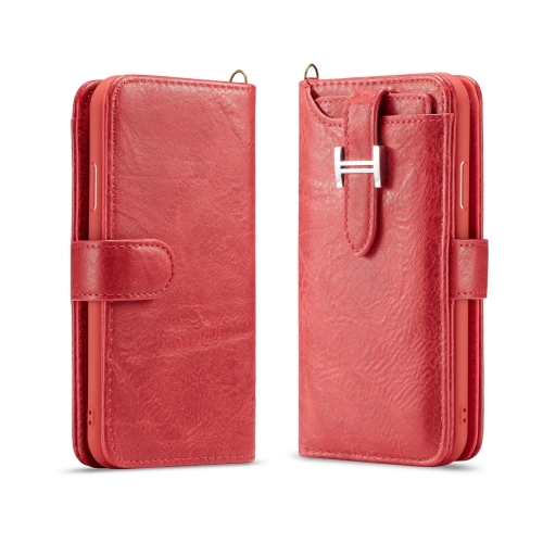 

For iPhone XS Max Elegant Series H-type Buckle Horizontal Flip Leather Case with Card Slots & Wallet & Photo Frame(Red)