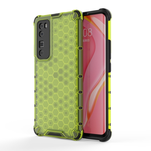 

For Huawei nova 7 Pro 5G Shockproof Honeycomb PC + TPU Protective Case(Green)