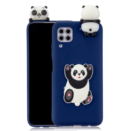 

For Huawei P40 Lite Shockproof 3D Lying Cartoon TPU Protective Case(Panda)
